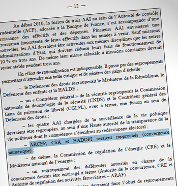 La Fusion Du Csa Et De L Hadopi Rejet E Par Le Gouvernement Numerama