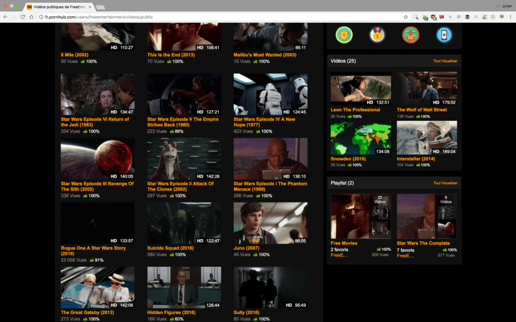 Combien de temps tiendront les Star Wars en streaming illégal sur PornHub ? - Pop culture - Numerama