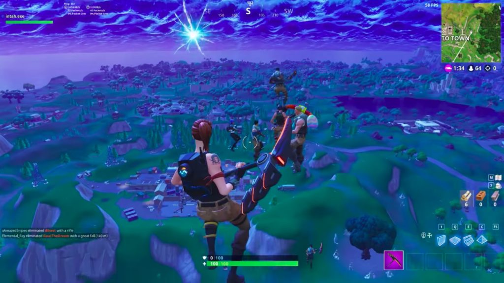 au cours du grand evenement qui sonnait la fin de la saison 4 un joueur de fortnite a tue 48 autres avatar d un seul coup alors que les joueurs s etaient - fortnite evenement