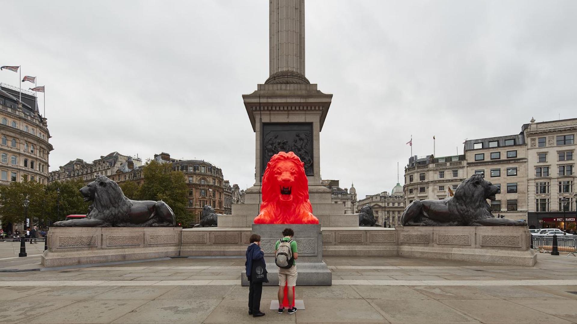 Londres Une Statue De Lion R Cite Des Po Mes G N R S Par Une IA   Lion 7 