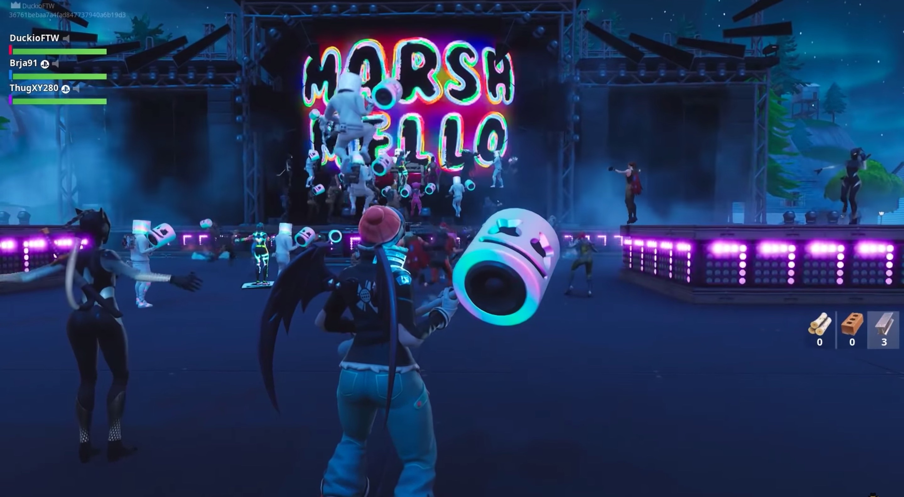 Fortnite à quoi ressemblait le tout premier concert en direct dans un