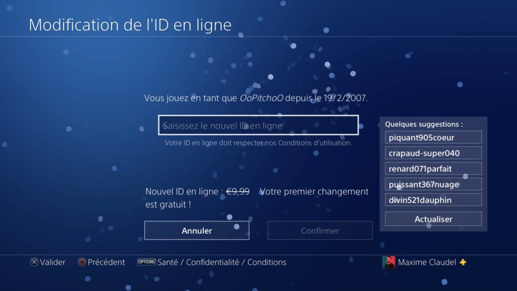 comment changer l'adresse mail de son compte playstation