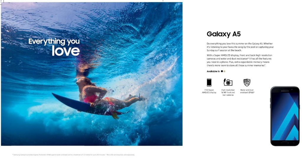 Samsung A Survendu L Etancheite De Ses Smartphones Dans Ses Pubs