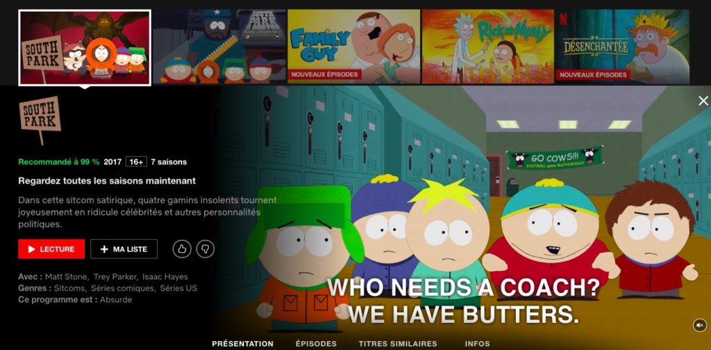 Amazon Se Vantait D Avoir Plus D Pisodes De South Park Que Netflix   South Park Netflix 1024x505 