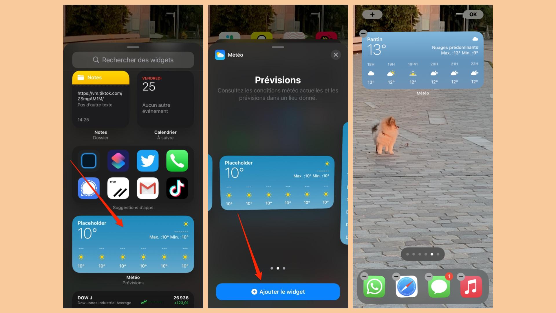 Personnaliser l'écran d'accueil, Apple iPhone 7 Plus