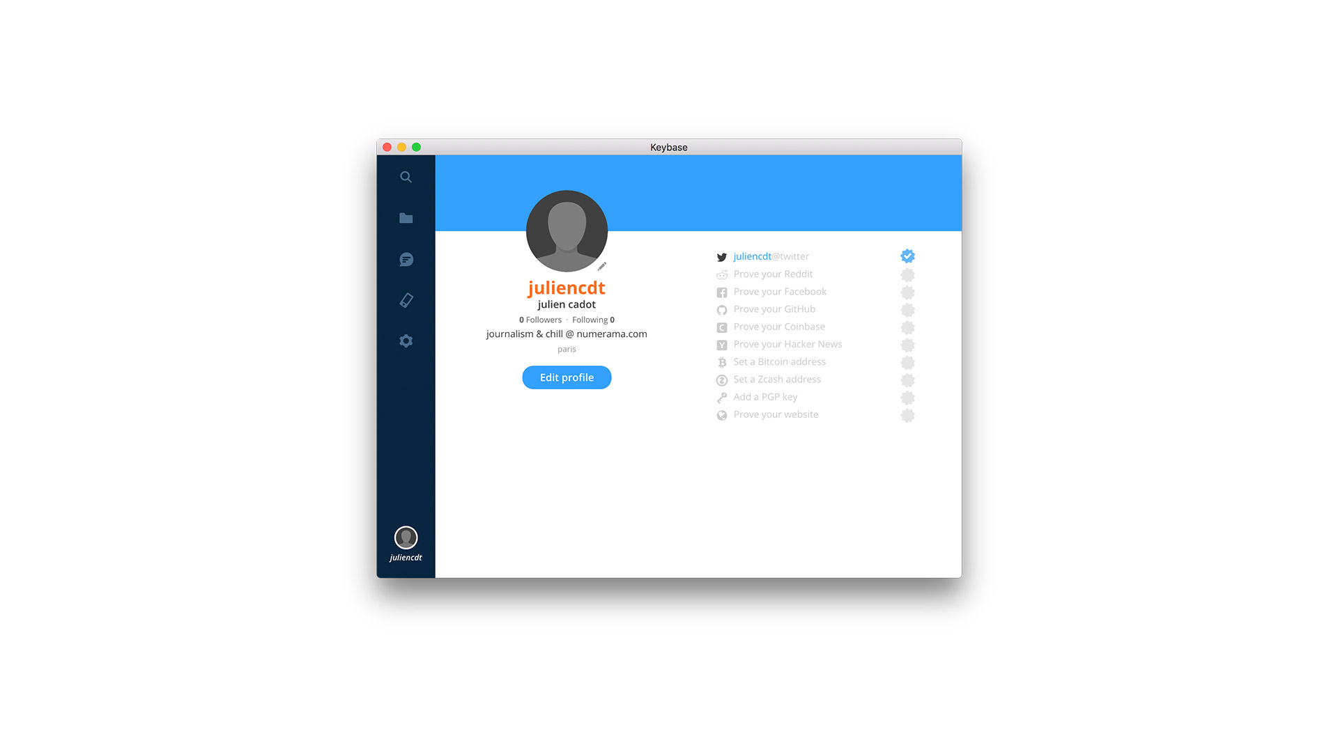 in zoom keybase kept chat from