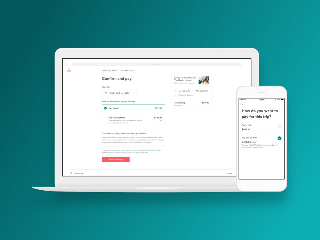  Airbnb  vous permet de payer une r servation  en deux fois