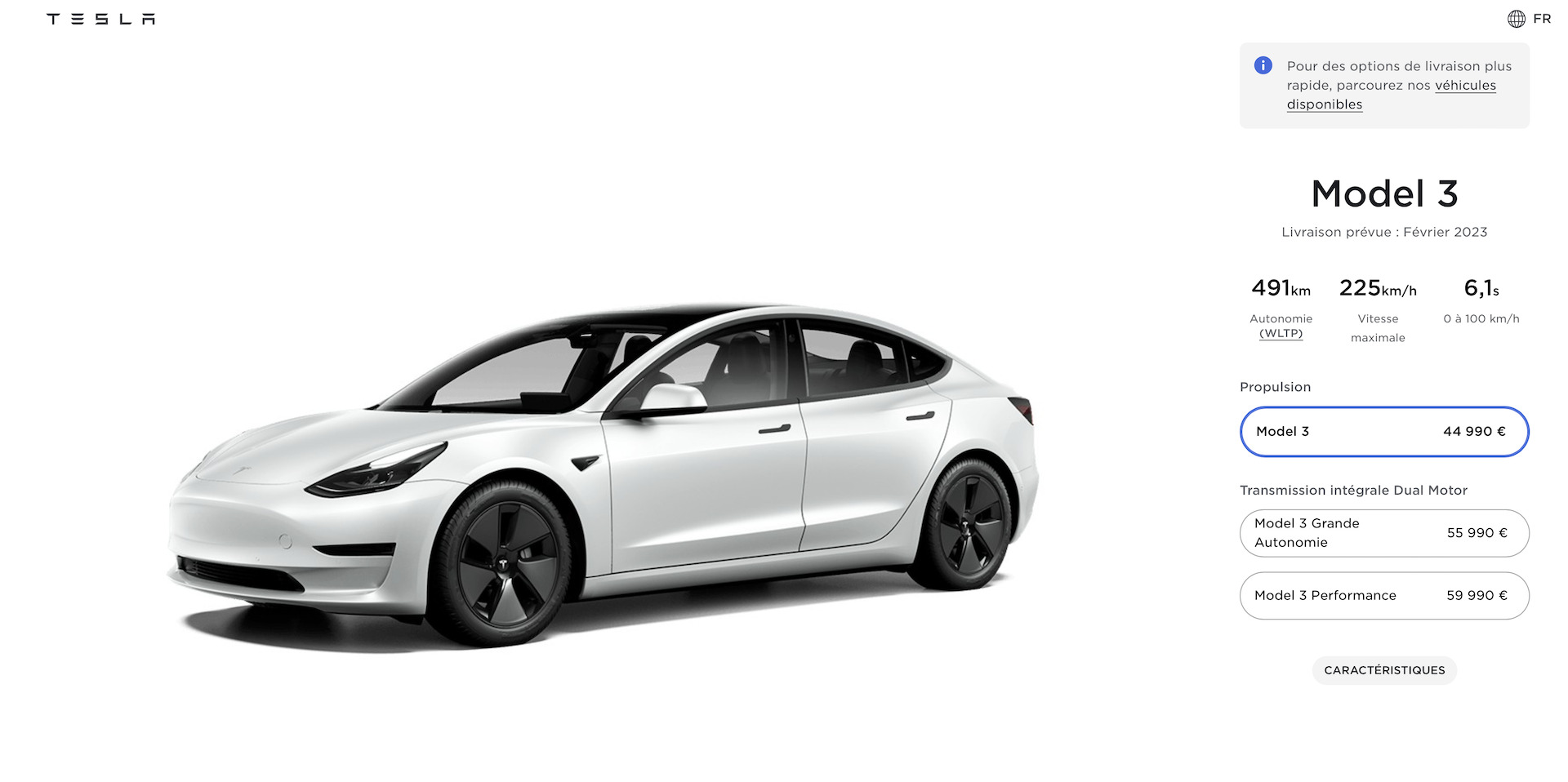 Premium Tesla Model 3 Tapis de coffre Type 4