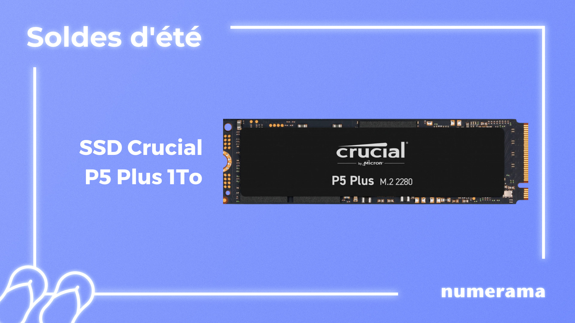 Crucial - Disque dur SSD interne CRUCIAL 1To NMVE P5 plus