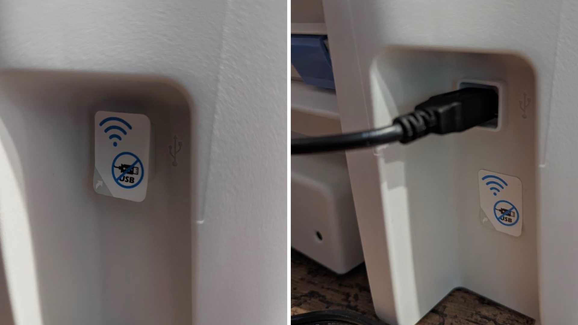 Configuration de l'imprimante HP (câble USB)