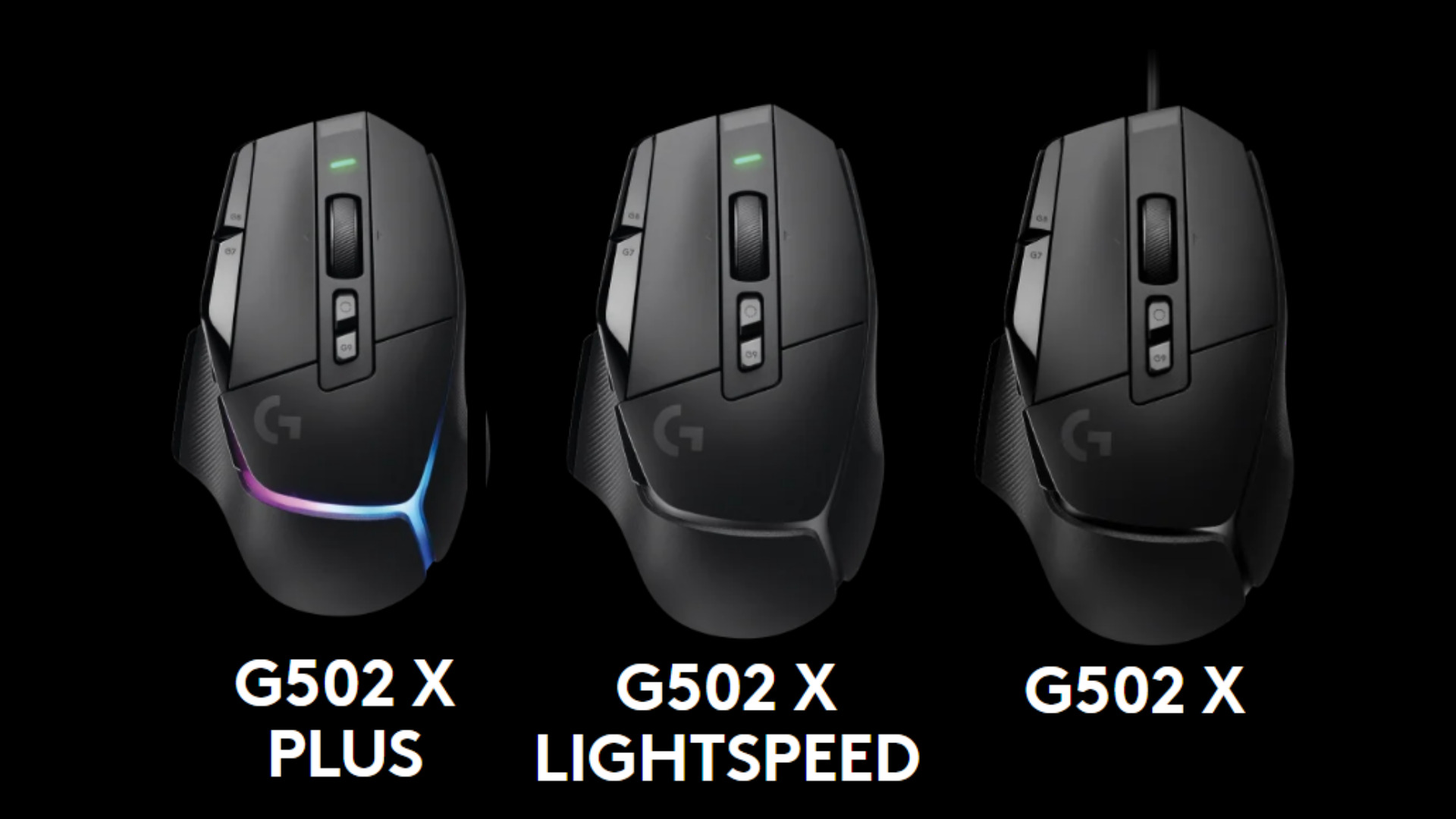 Logitech G502 X, Lightspeed et Plus : des souris gaming avec