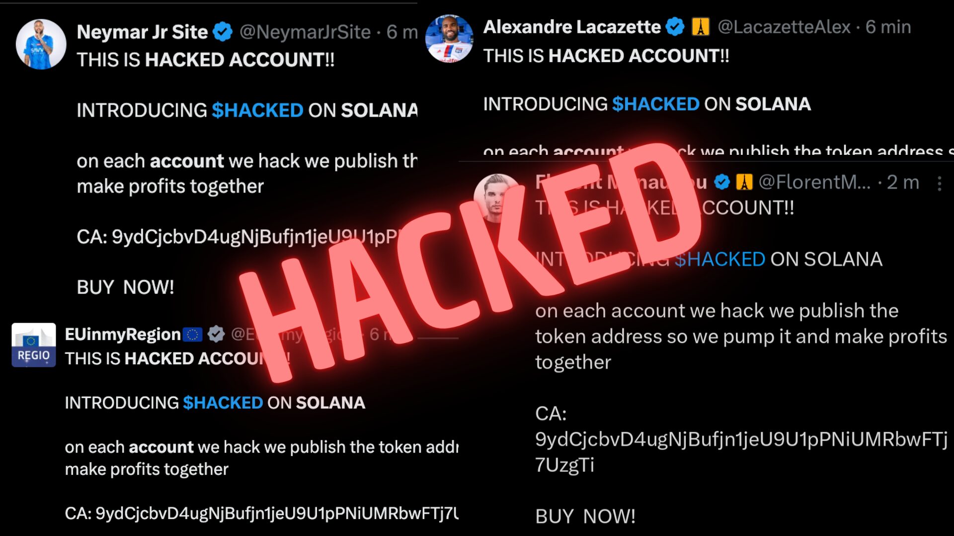 Wave of hacks on X: the accounts of Florent Manaudou, Alexandre Lacazatte, hacked by scammers