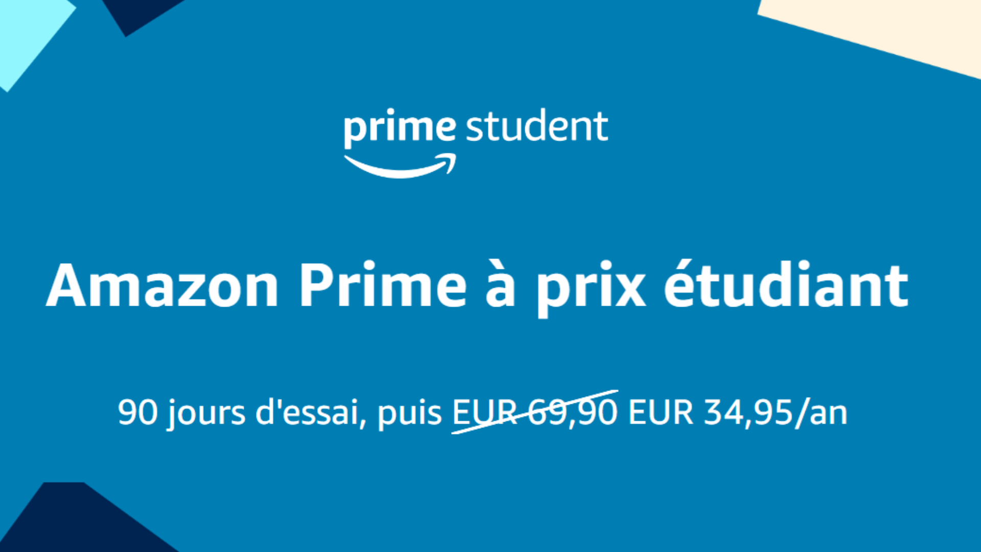 Regarder la vidéo Amazon Prime est à moitié prix pour les étudiants, avec trois mois d’essai gratuit